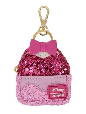 Loungefly Exclusive Aurora Sequin Mini Backpack Keychain